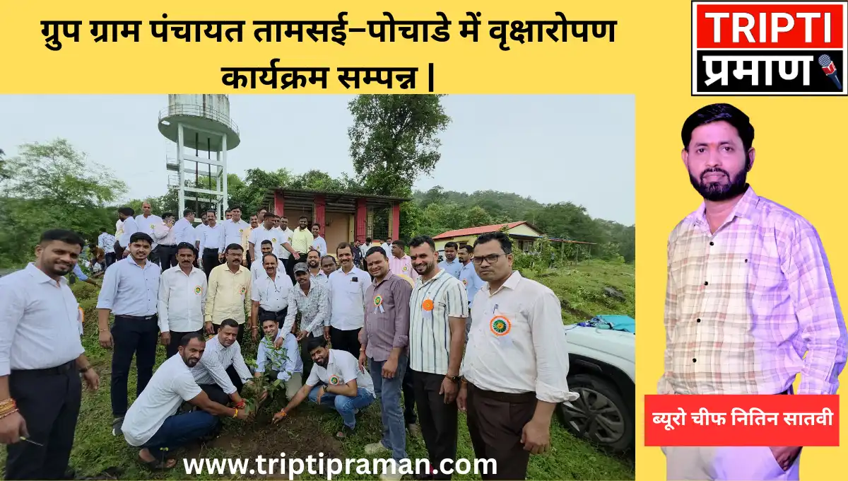 ग्रुप ग्राम पंचायत तामसई–पोचाडे में वृक्षारोपण कार्यक्रम सम्पन्न |