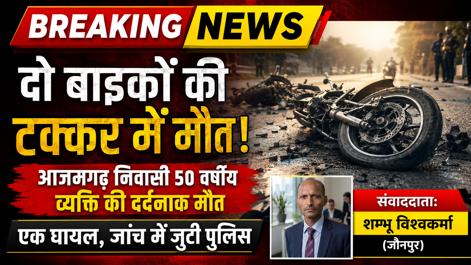 सरायख्वाजा में दो बाइकों की आमने-सामने भीषण टक्कर: 50 वर्षीय व्यक्ति की दर्दनाक मौत, एक युवक घायल |
