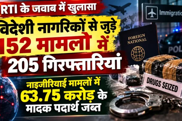 नालासोपारा में RTI से खुलासा: विदेशी नागरिकों से जुड़े 152 मामलों में 205 गिरफ्तारियां |