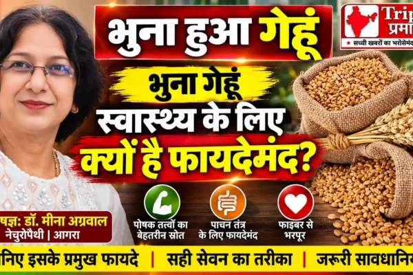 डॉ. मीना अग्रवाल, नेचुरोपैथी: भुने हुए गेहूं के संभावित स्वास्थ्य लाभ