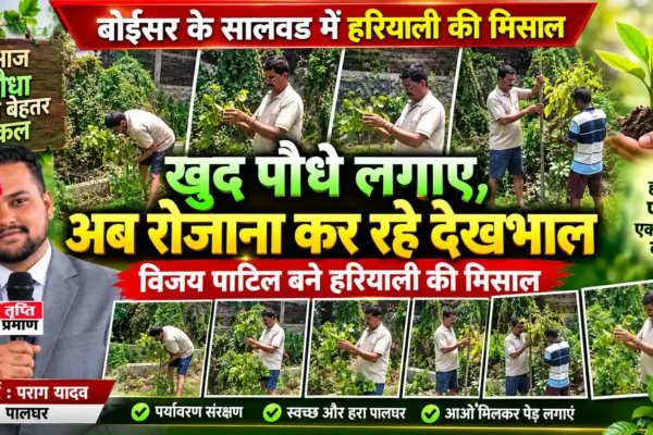 खुद पौधे लगाए, अब रोजाना कर रहे देखभाल; विजय पाटिल बने हरियाली की मिसाल |