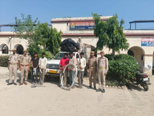 बरेली के मीरगंज में बिजली तार चोरी का खुलासा, पांच आरोपित गिरफ्तार |