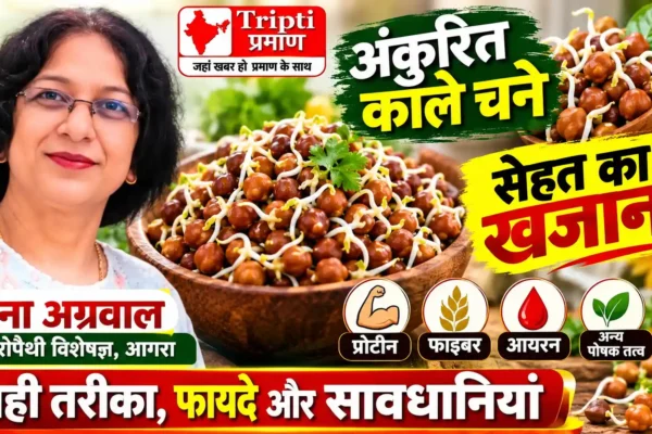 अंकुरित चना पोषण का अच्छा स्रोत, पाचन से लेकर फिटनेस तक संतुलित आहार में हो सकता है उपयोगी: मीना अग्रवाल |